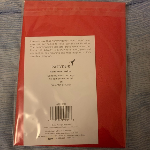 ⚡️5/$30⚡️Papyrus furry heart monster, VD card - Picture 6 of 7